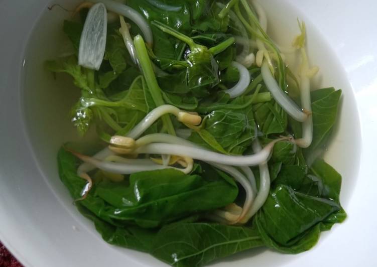 Sayur Bayam kuah bening