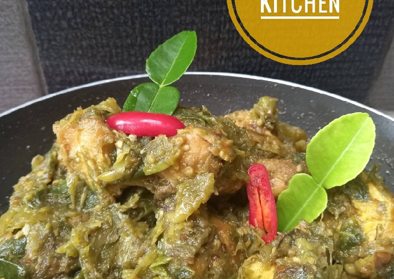 Ayam sambal ijo (lado ijo)