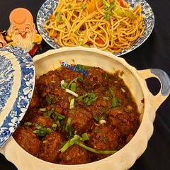 A picture of Veg Manchurian.