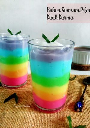 Foto resep Bubur Sumsum Pelangi Kuah Kurma