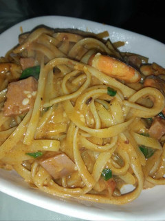 A picture of Leftover pasta.