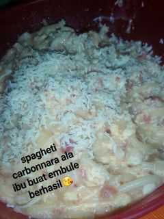 Foto resep MPASI 1thn+ : Spaghetti Carbonara sederhana
