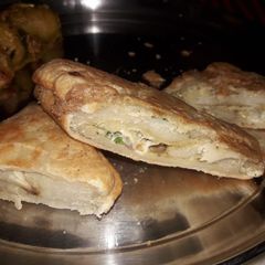 A picture of Mughlai paratha.