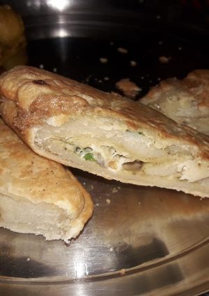 A picture of Mughlai paratha.