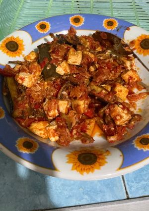 Foto resep 32. Sambal terong ebi tahu teri