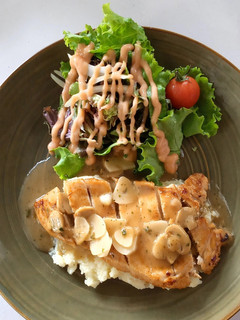 Foto resep Grilled Chicken with Mushroom Sauce