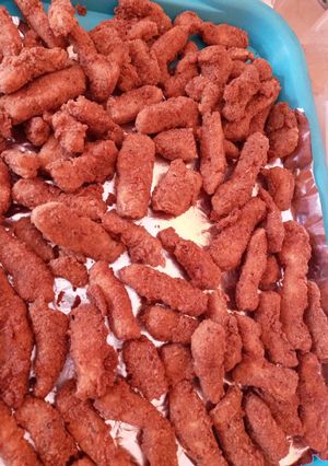 A picture of Fish fingers.