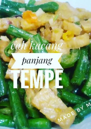 Foto resep Cah kacang panjang tempe