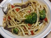 Una foto de fideo chino