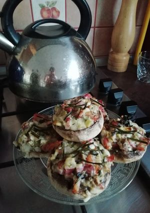 Sült töltött gomba recept fotója