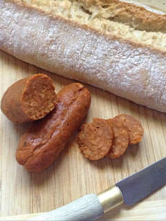 Una foto de Chorizo vegano de soja