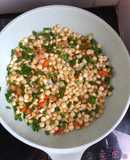 Bắp xào tôm khô