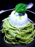 Linguines au pesto vert de poireaux