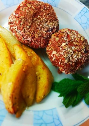 Φωτογραφία της συνταγής Healthy μπιφτέκια παντζαριού με βρώμη!!
