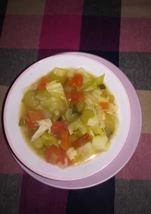 A picture of Cabbage diet soup.