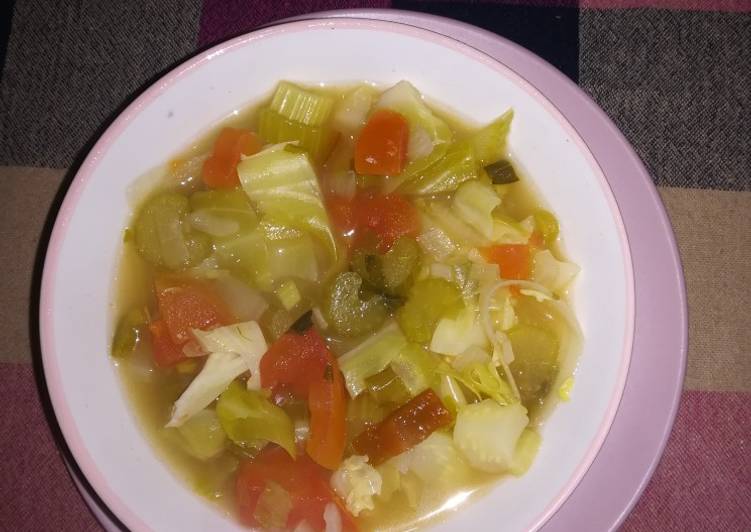 Fresh Cabbage diet soup