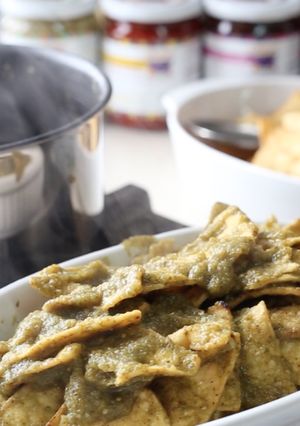 Una foto de Chilaquiles verdes