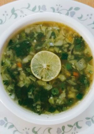 A picture of Lemon 🍋 Coriander Soup.