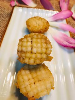 Hình của món Nấm đùi gà chiên giòn.