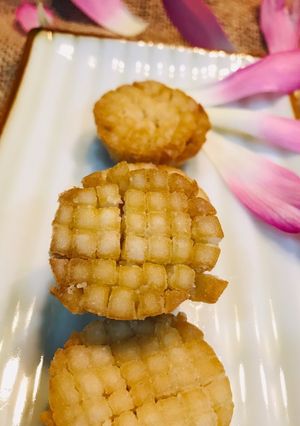 Hình của món Nấm đùi gà chiên giòn.