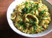 A picture of calamari rice