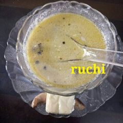 Mushroom cream soup A picture of Mushroom cream soup.