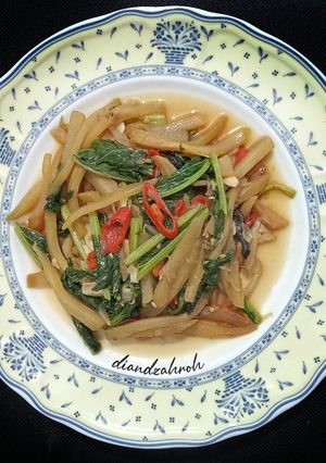 Foto resep Tumis Labu Siam Sawi Hijau