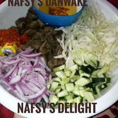 A picture of Danwake (Flour Dumplings).