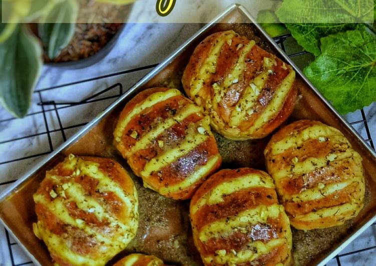 Korean Cheese Garlic Bread (versi ekonomis)