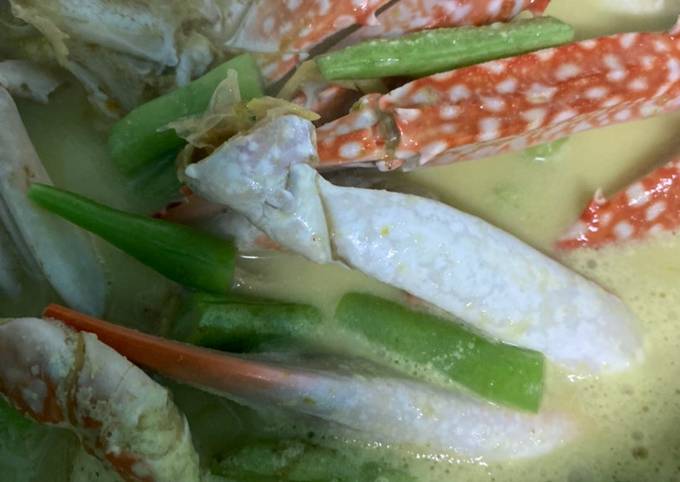 Resep Kepiting/ketam lemak chili api/Gulai, Lezat Sekali