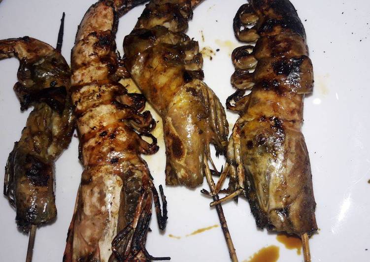 Resep Udang bakar gurih asin mantap, Lezat Sekali