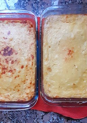 Una foto de Pastel de choclo (chipá guazú) en microondas, sin licuadora