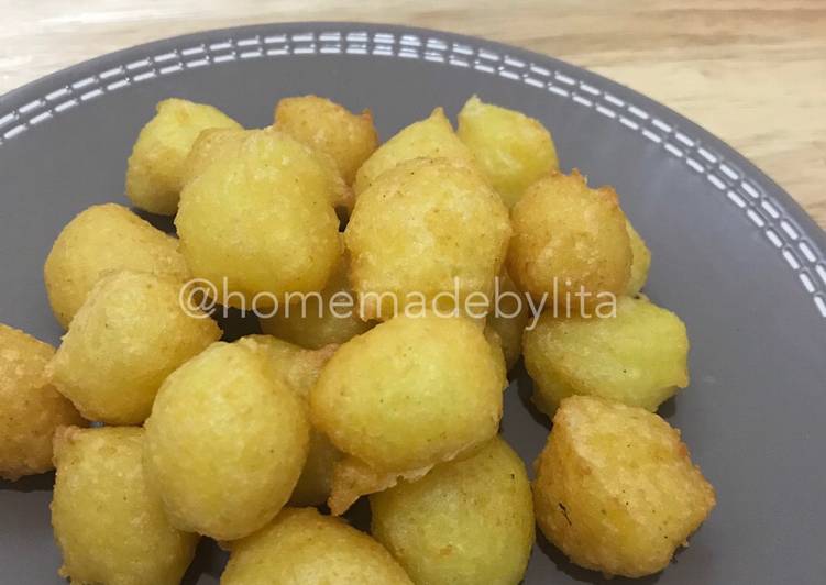 Cemilan mudah kentang keju cikibol #homemadebylita