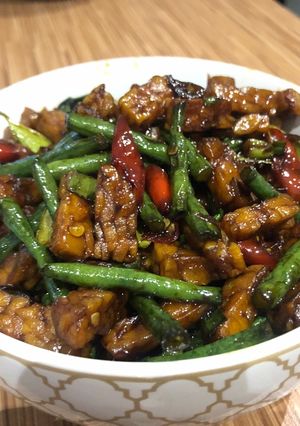 Foto resep Tempe orek kacang panjang