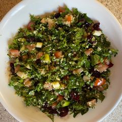 Tabbouleh with cranberries A picture of Tabbouleh with cranberries.