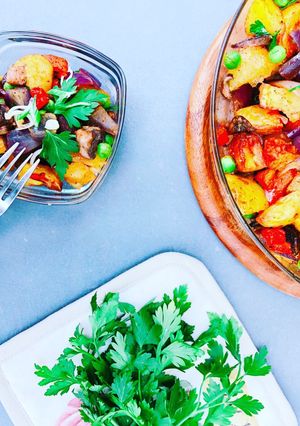 Zöldséges-gombás brassói (vegán) recept fotója