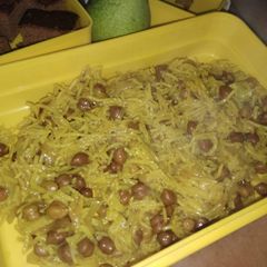 A picture of Chana onion rice.