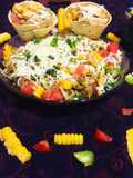 Sweet corn cheese bhel