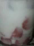 Merengue con fresa