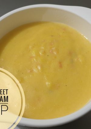 Foto resep Salmon Sweet Corn Cream Soup - MPASI 9m