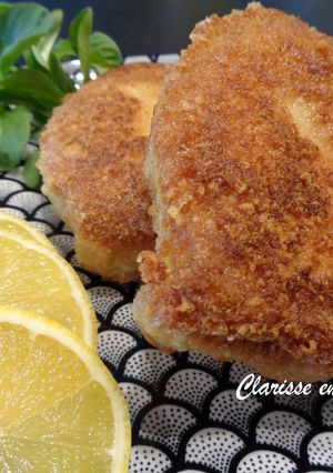 Une photo de Escalopes en croute de parmesan