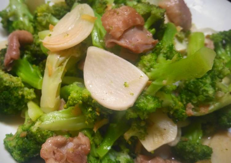 Resep Brokoli kulit ayam yang Menggugah Selera