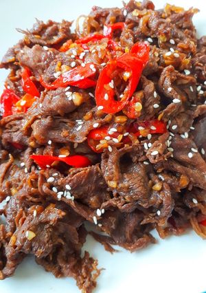 Foto resep Spicy hot sliced beef