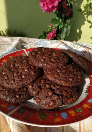 Φωτογραφία της συνταγής Cookies διπλής σοκολάτας