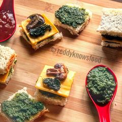 A picture of Spicy & Cheesy- Finger sandwich.