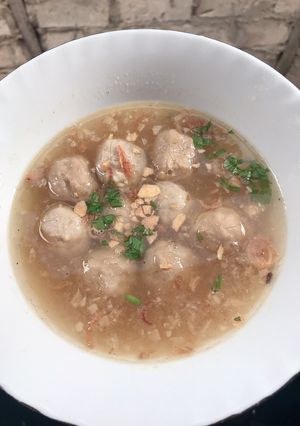 Foto resep Pentol ayam kuah rumahan sederhana