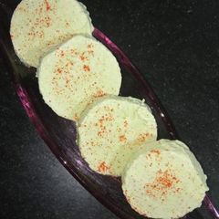 A picture of Guava ice cream thodi spicy thodi sweet.