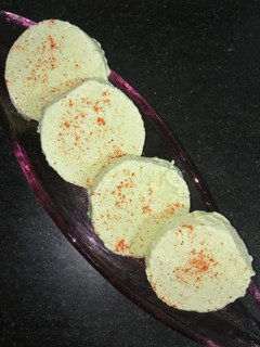 A picture of Guava ice cream thodi spicy thodi sweet.
