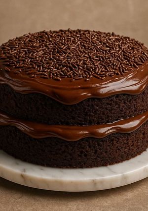 Foto de Bolo Húmido de Chocolate Brigadeiro À Moda do Chef José Alves