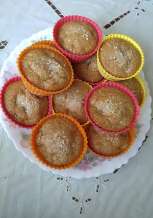 Una foto de Muffins de manzana y canela (sin huevo)